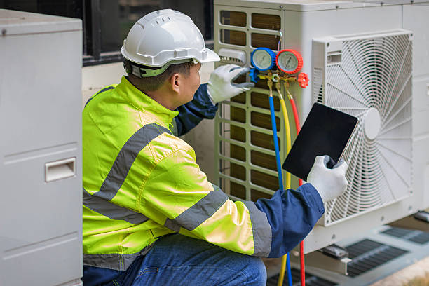 Professional Hvac technician working in West Bend, WI